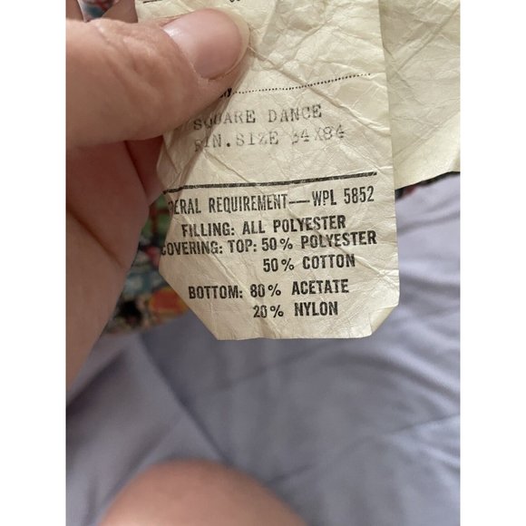 70s Vtg Patchwork Quilt Style Hugger by Barclay Wearable Sleeping Bag Snuggie - Picture 10 of 11